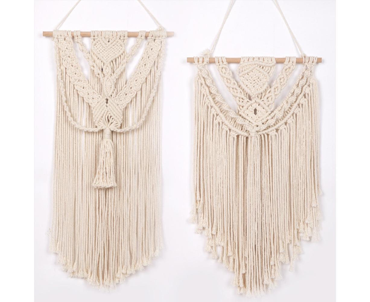 Boho Handwoven Wall Hanging Tassel Tapestry Craft Wedding Home Dorm Room Decor-6# - Image 5
