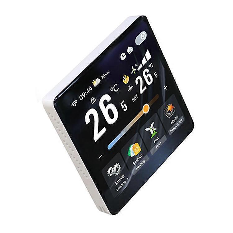 Smart Thermostat with 4-Inch LCD Screen Temperature Control for Home Heating System - Image 1
