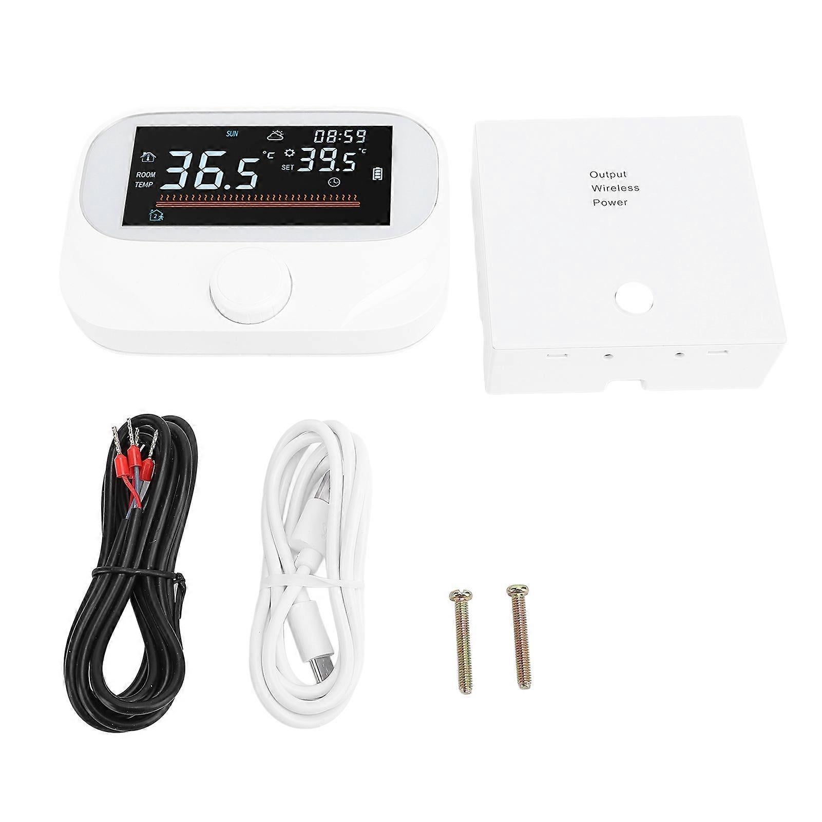 Smart Programmable Thermostat Energy Saving LCD Display Wireless Temperature Controller - Image 1