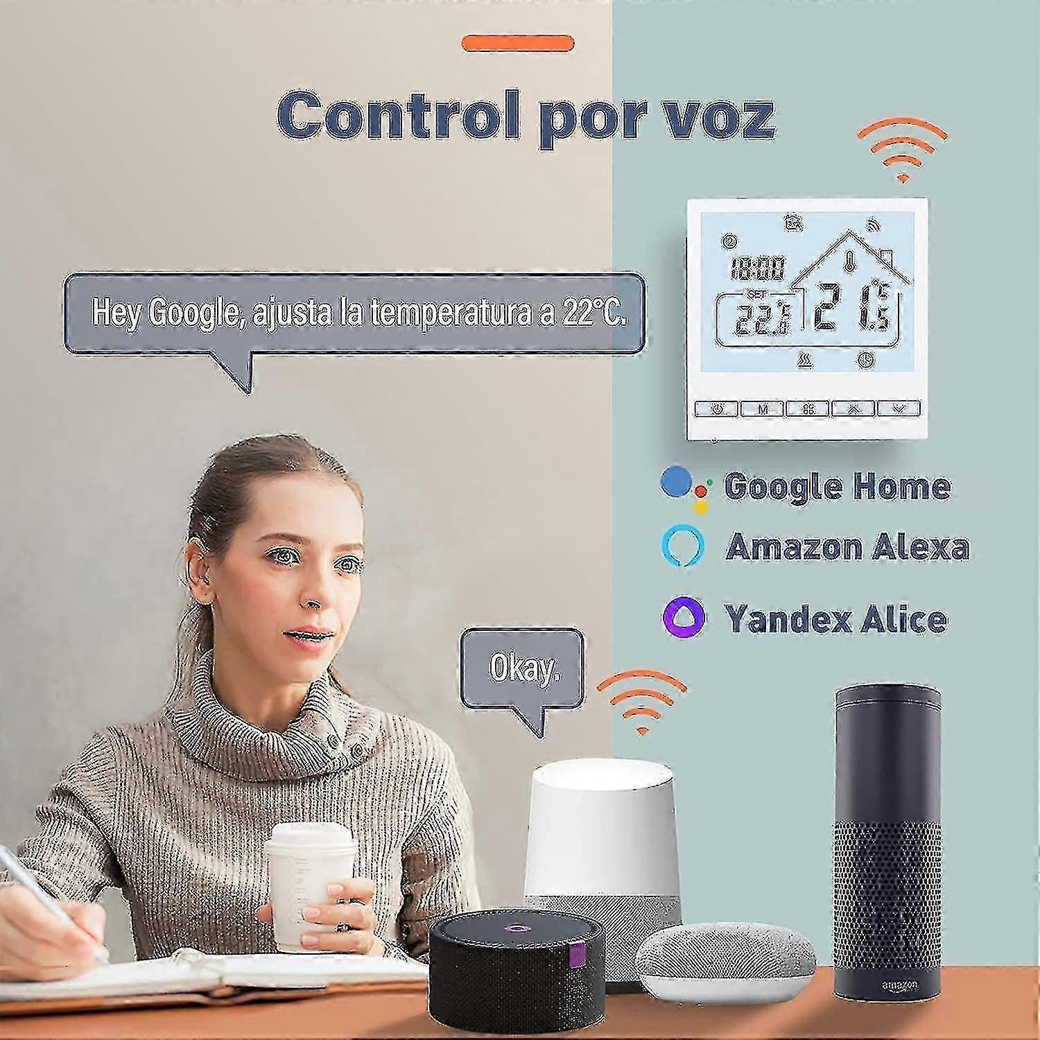 WiFi Smart Heating Thermostat 16A Wall Thermostat Compatible with Alexa Google Home - Image 3