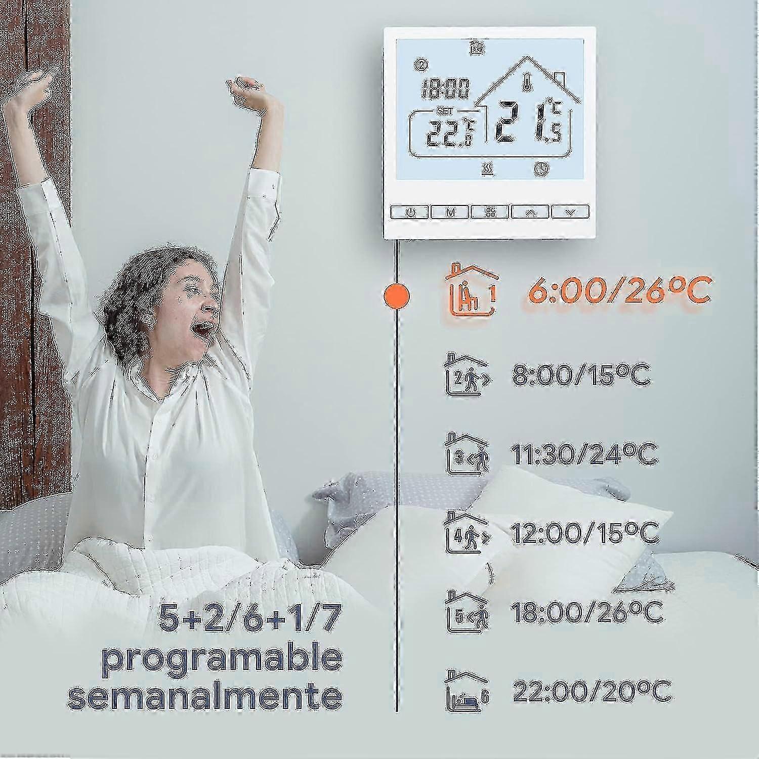 WiFi Smart Heating Thermostat 16A Wall Thermostat Compatible with Alexa Google Home - Image 4
