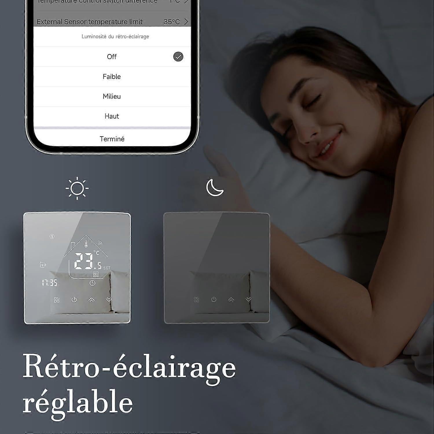 Smart Thermostat Room Heating WiFi Wall Mounted Temperature Controller for Home - Image 2