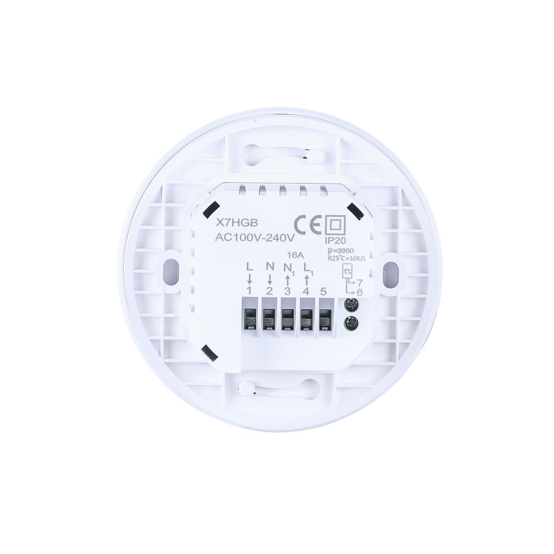 Smart WiFi Thermostat Floor Heating Wall Mounted Full Screen Display Control Switch SX - Image 2