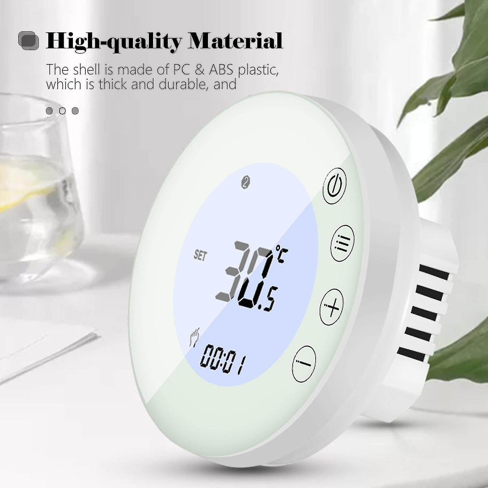 Smart WiFi Thermostat Floor Heating Wall Mounted Full Screen Display Control Switch SX - Image 4