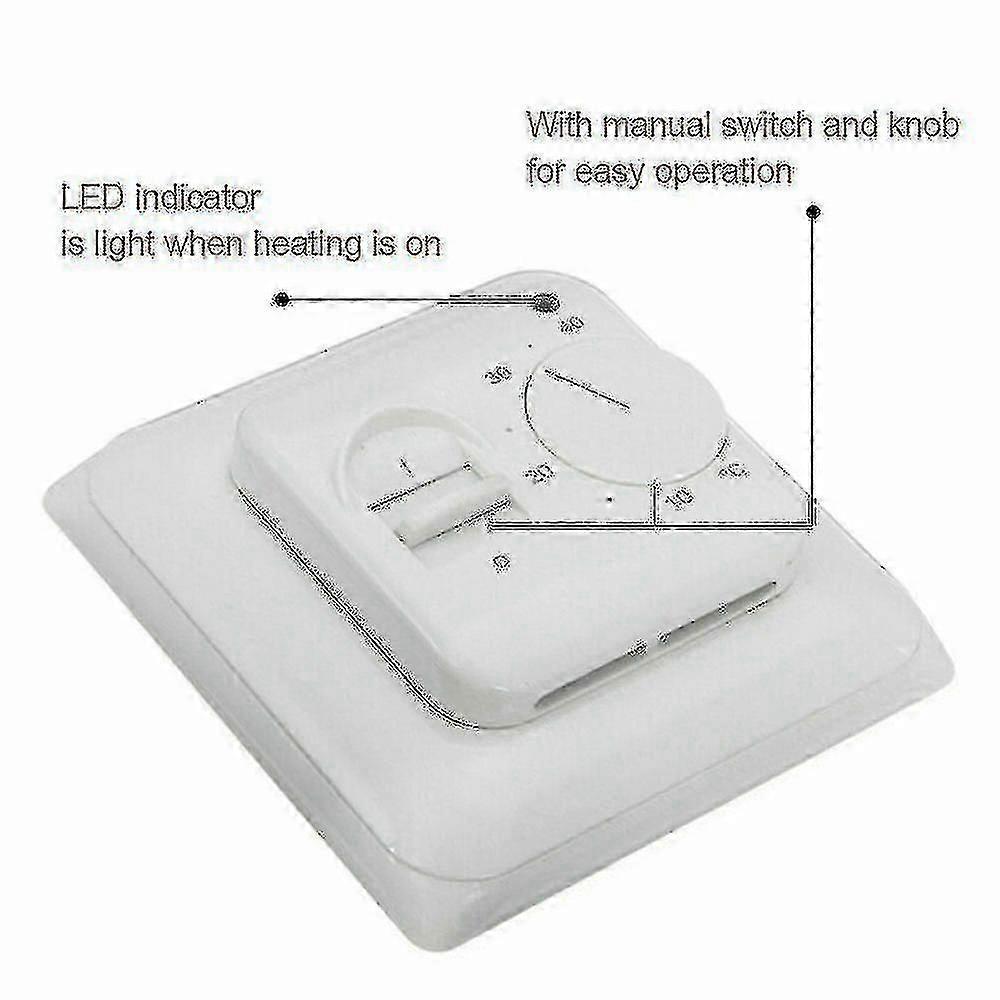 Electric Underfloor Heating Smart Thermostat with Sensor Cable Temperature Control Switch - Image 2