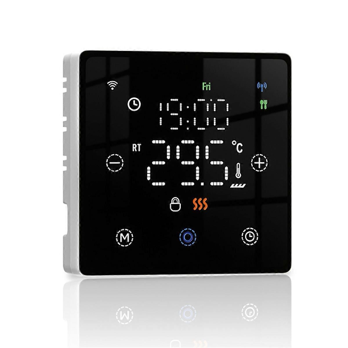 Smart Home Floor Heating Switch Temperature Controller for Electric or Gas Boiler Black - Image 1
