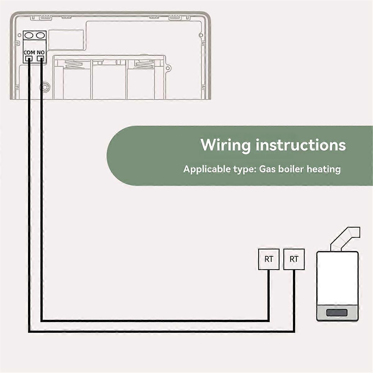 Smart Home Floor Heating Switch Temperature Controller for Electric or Gas Boiler Black - Image 2