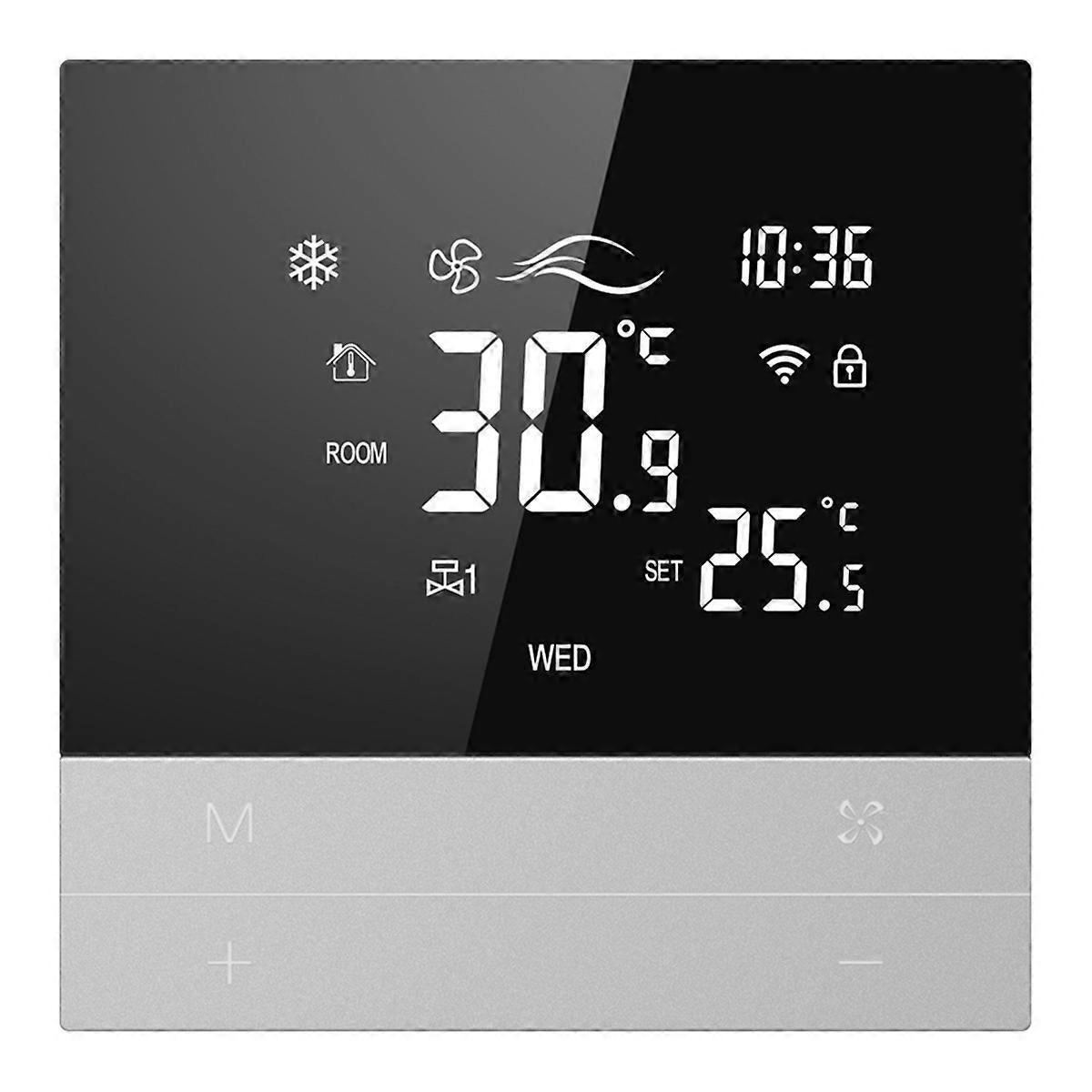 WiFi Smart Thermostat 4P Switch Heating Cooling 3-Speed Fan Temperature Controller - Image 1