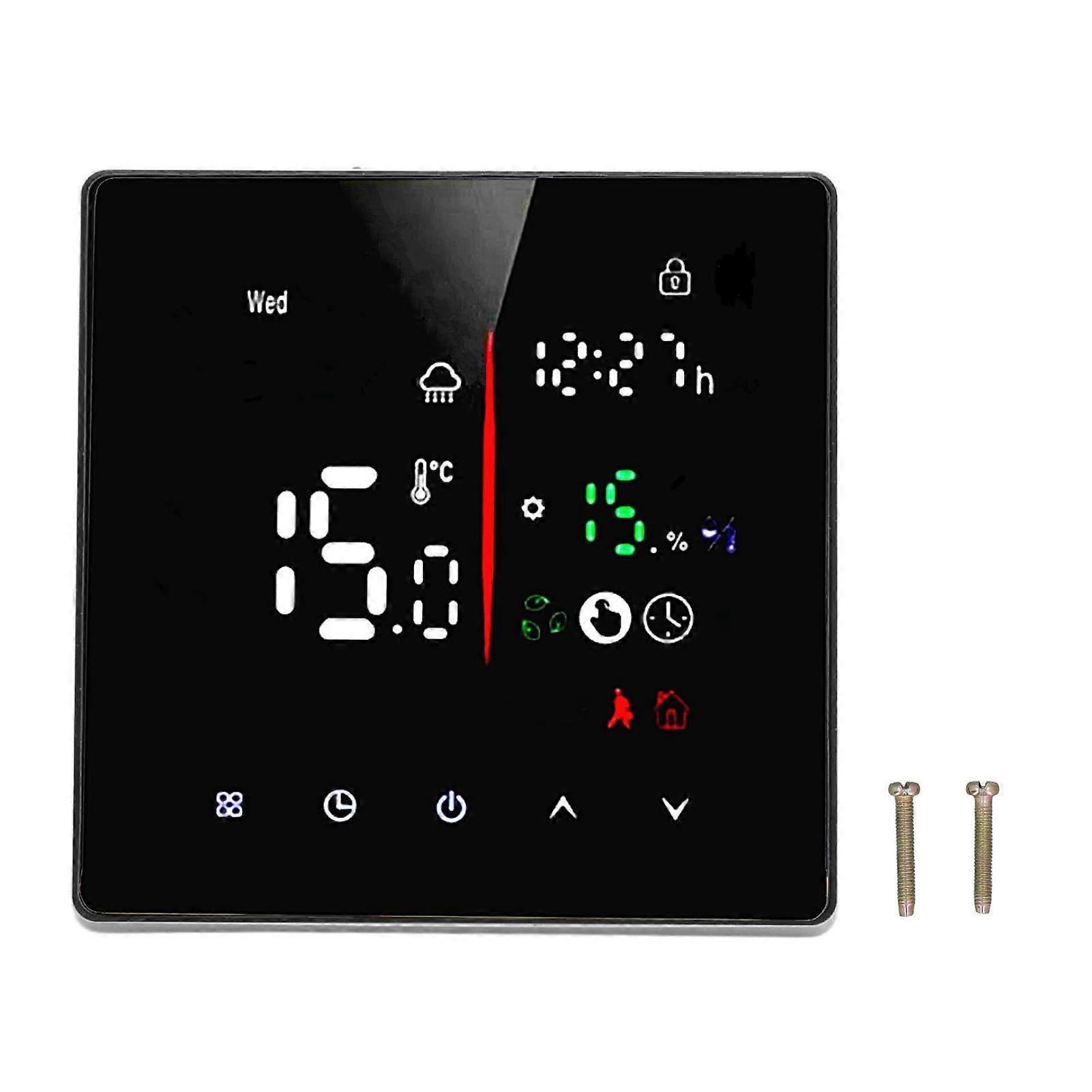 Touch Screen Wall Thermostat Temperature Controller for Water Floor Heating AC90-240V - Image 1