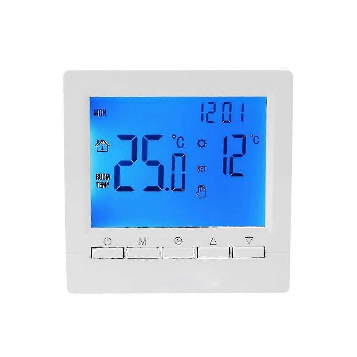 Backlight LCD Thermostat Wall Heating Temperature Controller Blue Light Display - Image 1