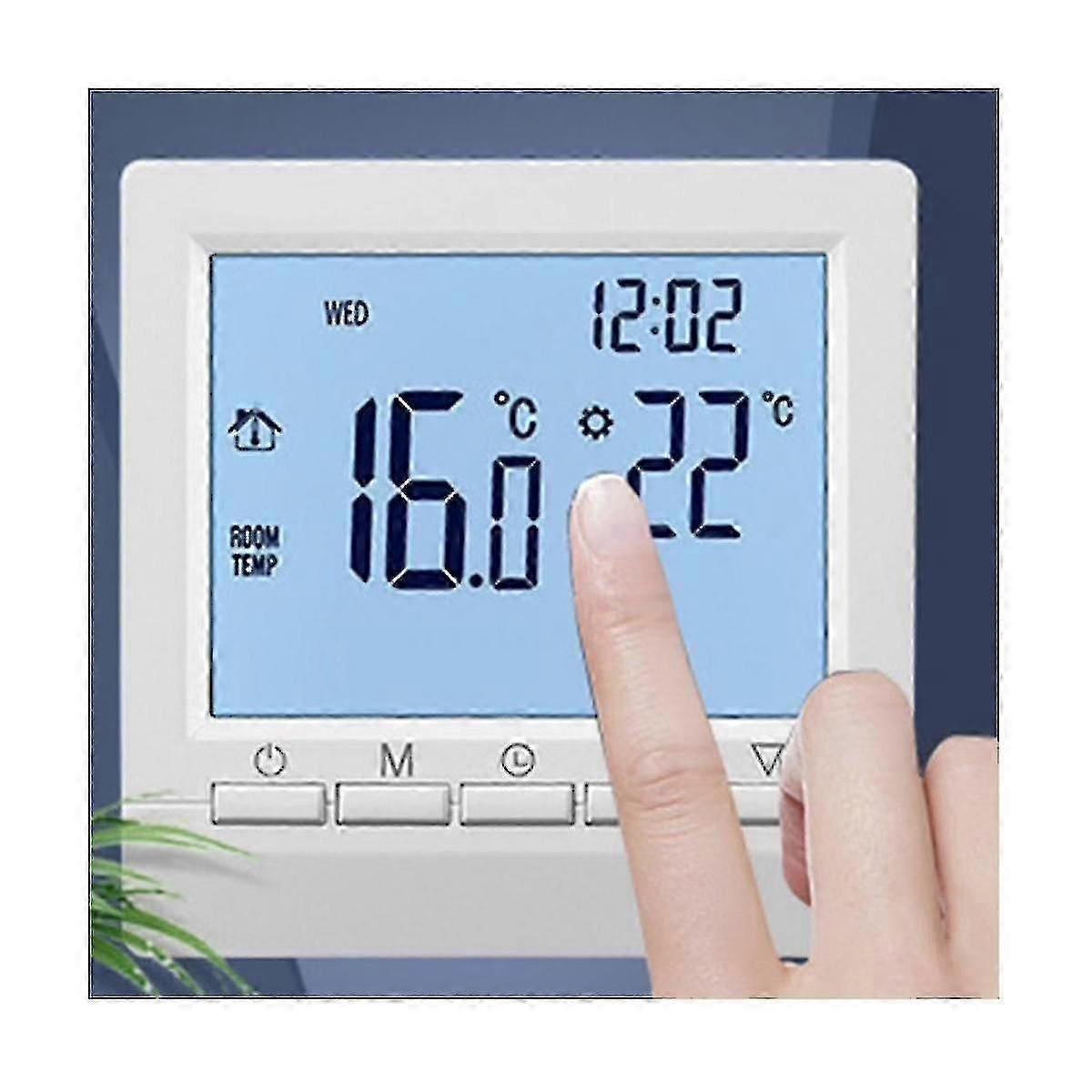 Backlight LCD Thermostat Wall Heating Temperature Controller Blue Light Display - Image 4