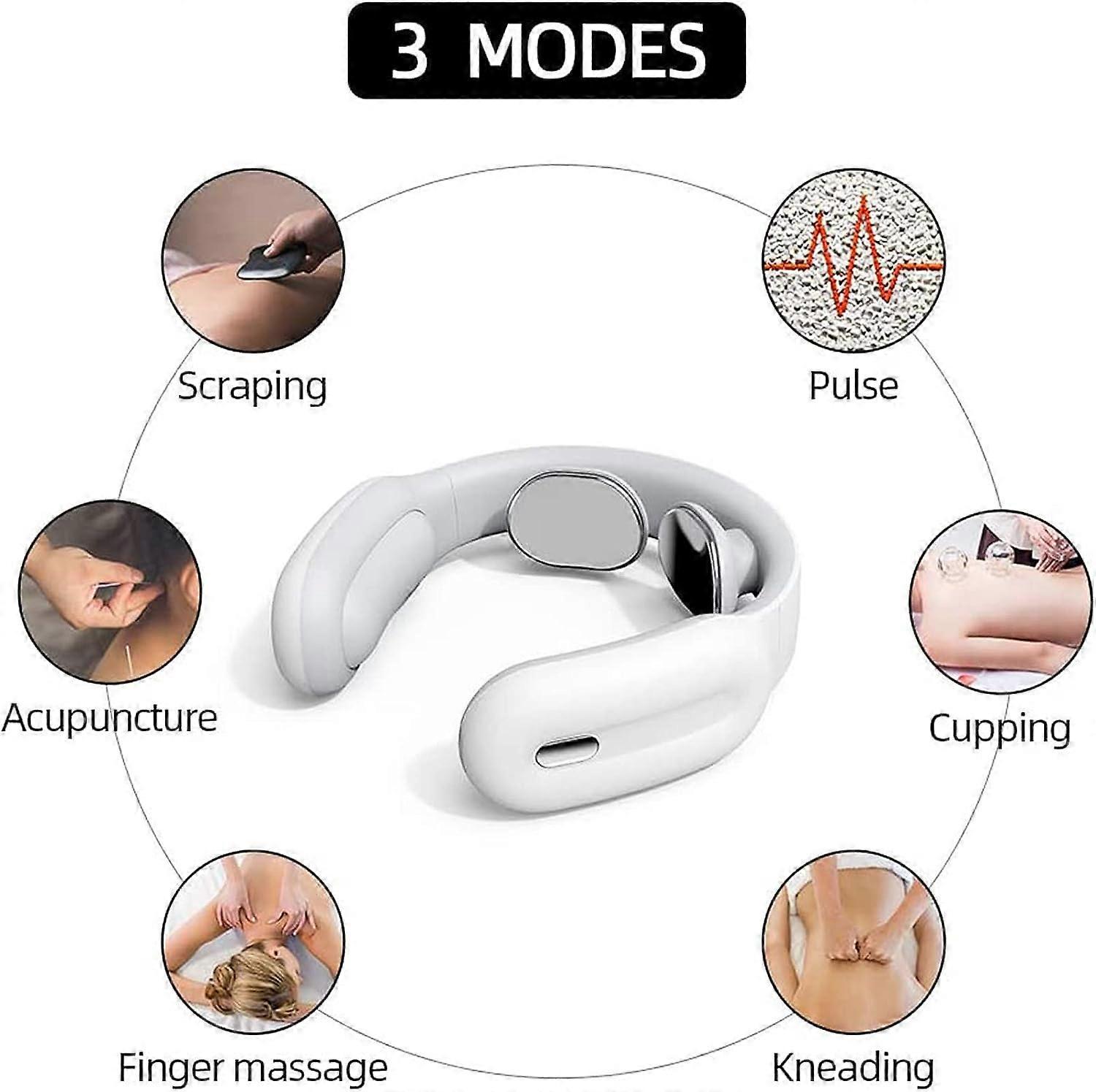 Intelligent Neck Massager with Heat Cordless 3 Modes 15 Levels Deep Relaxation Massage - Image 2