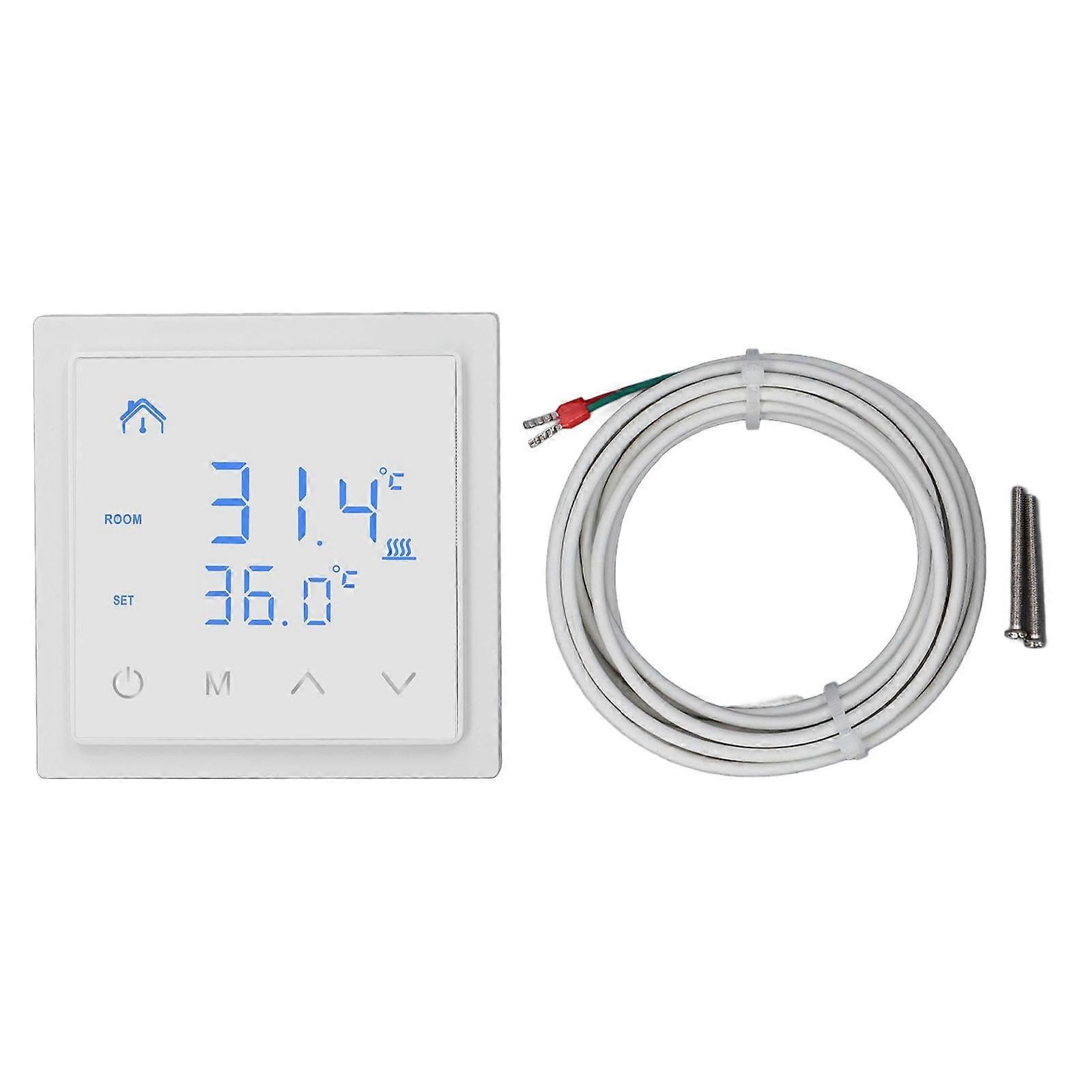 Electric Underfloor Heating Thermostat LED Display High Accuracy 16A Temperature Controller - Image 1