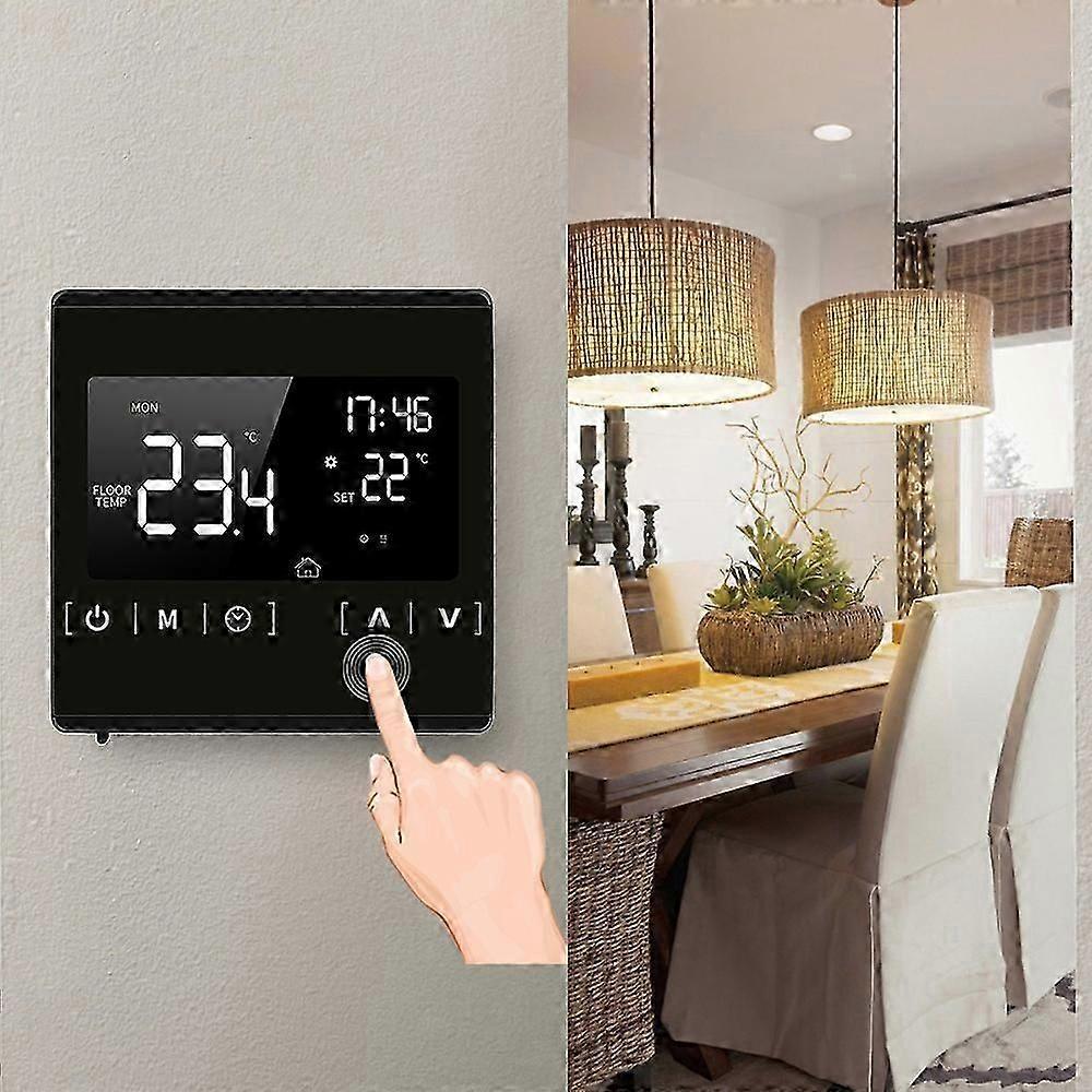 Smart LCD Touchscreen Thermostat Programmable Electric Floor Heating Temperature Controller - Image 2