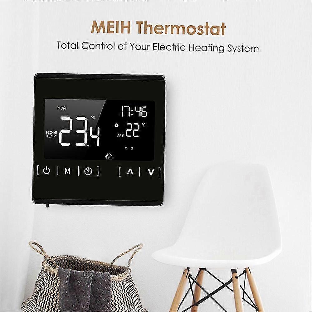 Smart LCD Touchscreen Thermostat Programmable Electric Floor Heating Temperature Controller - Image 4