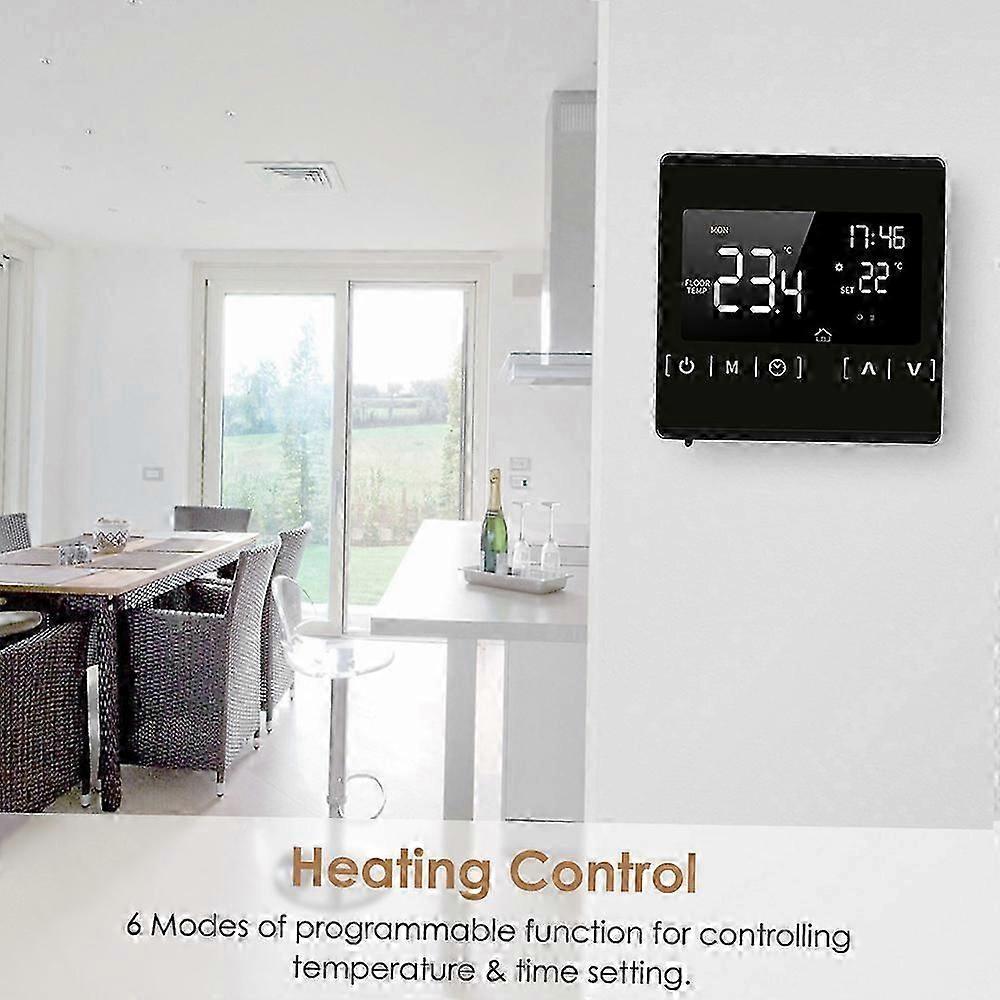 Smart LCD Touchscreen Thermostat Programmable Electric Floor Heating Temperature Controller - Image 5