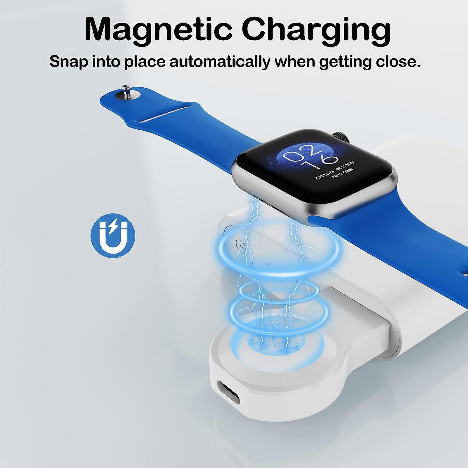 Portable Wireless Charger for Apple Watch Series A15 with Card Reader - Image 2