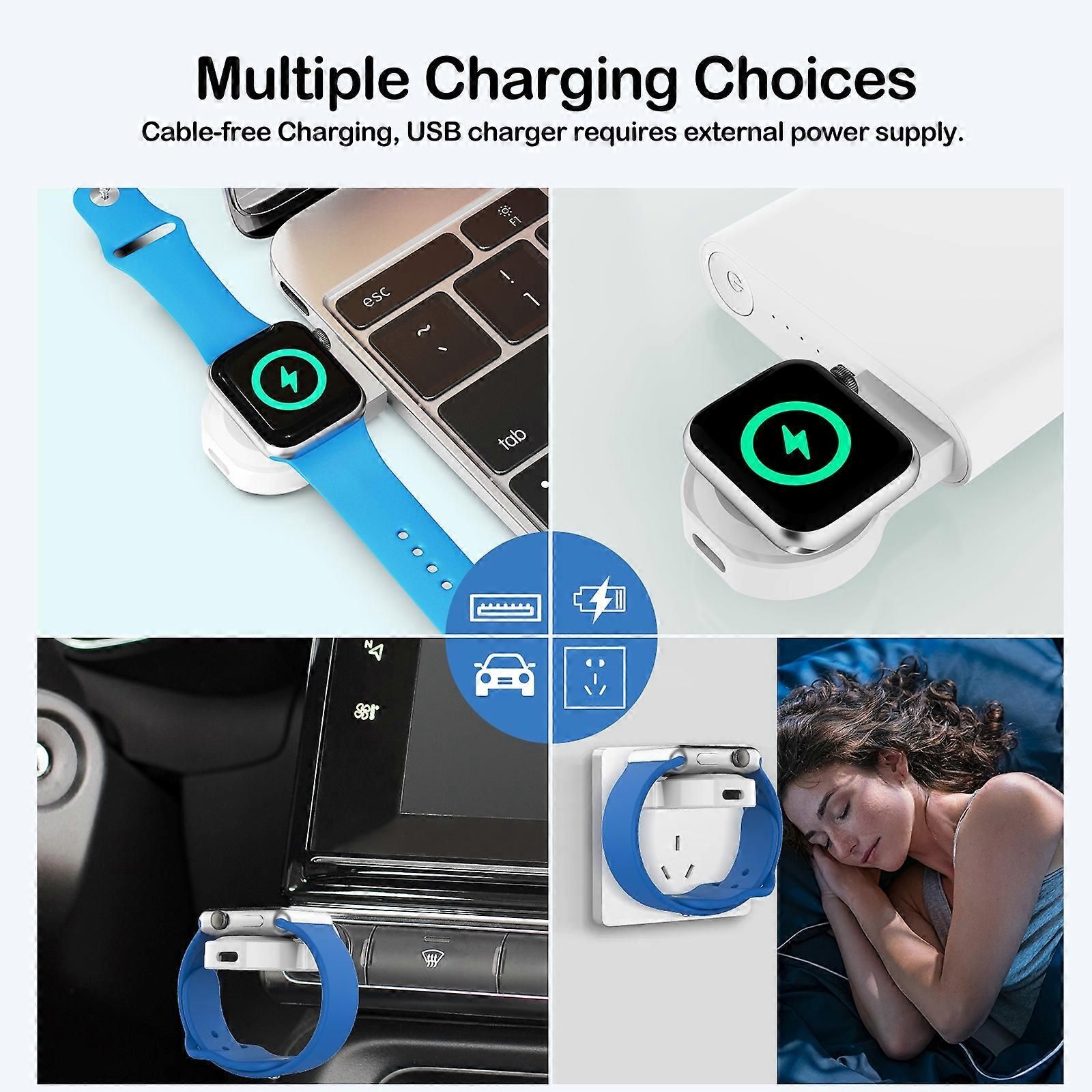 Portable Wireless Charger for Apple Watch Series A15 with Card Reader - Image 4
