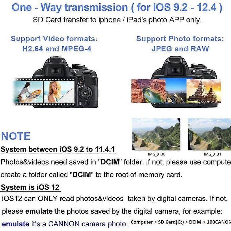 ZS-KL21810 8-Pin to SD Card Reader Adapter for iOS Devices - Image 4