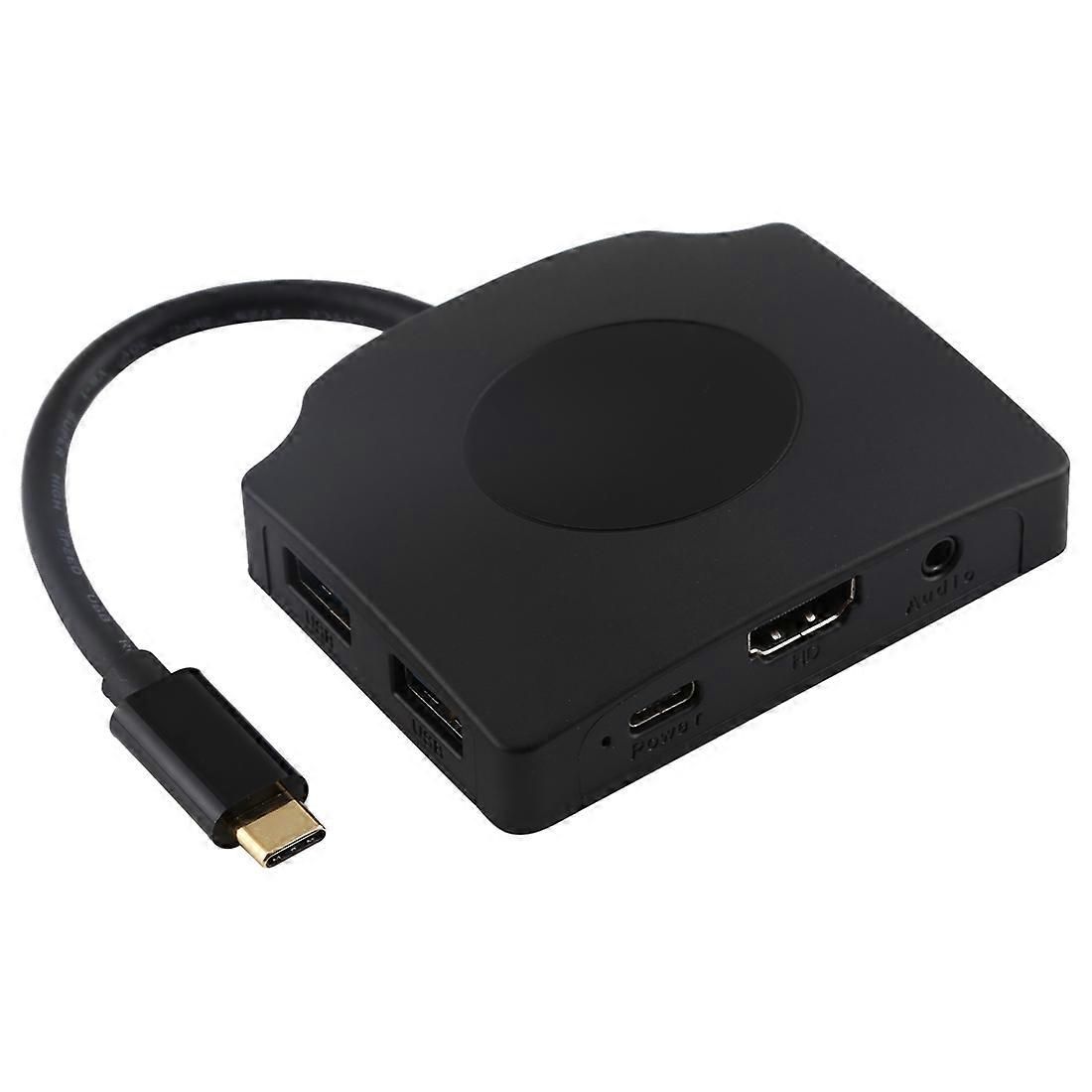 V178A USB-C Hub: 3xUSB 3.0, USB-C, HDMI, Audio, SD/TF Card Reader - Image 2