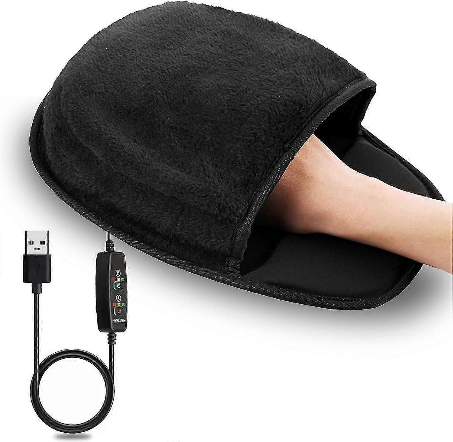 USB Electric Heated Mouse Pad Hand Warmer - Reusable, 3 Temperatures - Image 1