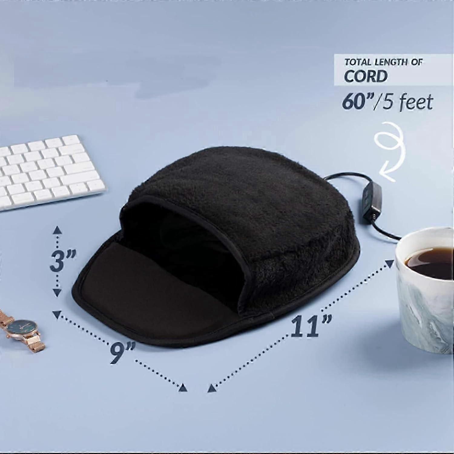 USB Electric Heated Mouse Pad Hand Warmer - Reusable, 3 Temperatures - Image 4