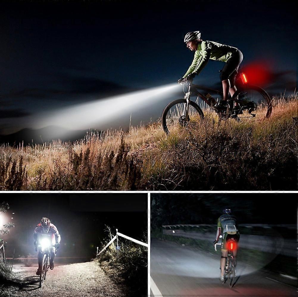 USB Rechargeable Front & Rear Bike Lights - Waterproof, 4 Lighting Modes - Image 4