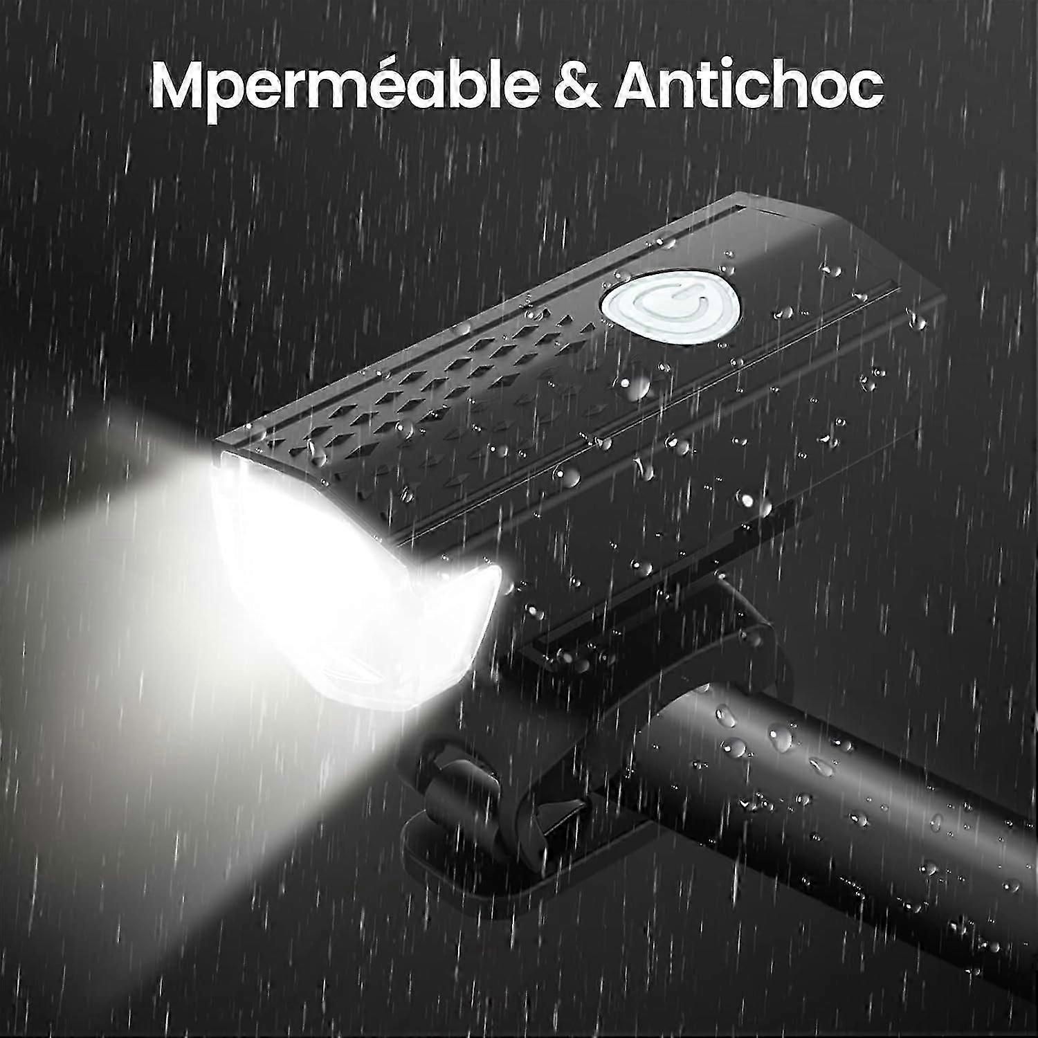 USB Rechargeable LED Bike Front Light - Waterproof, 5 Modes, for All Bikes - Image 5