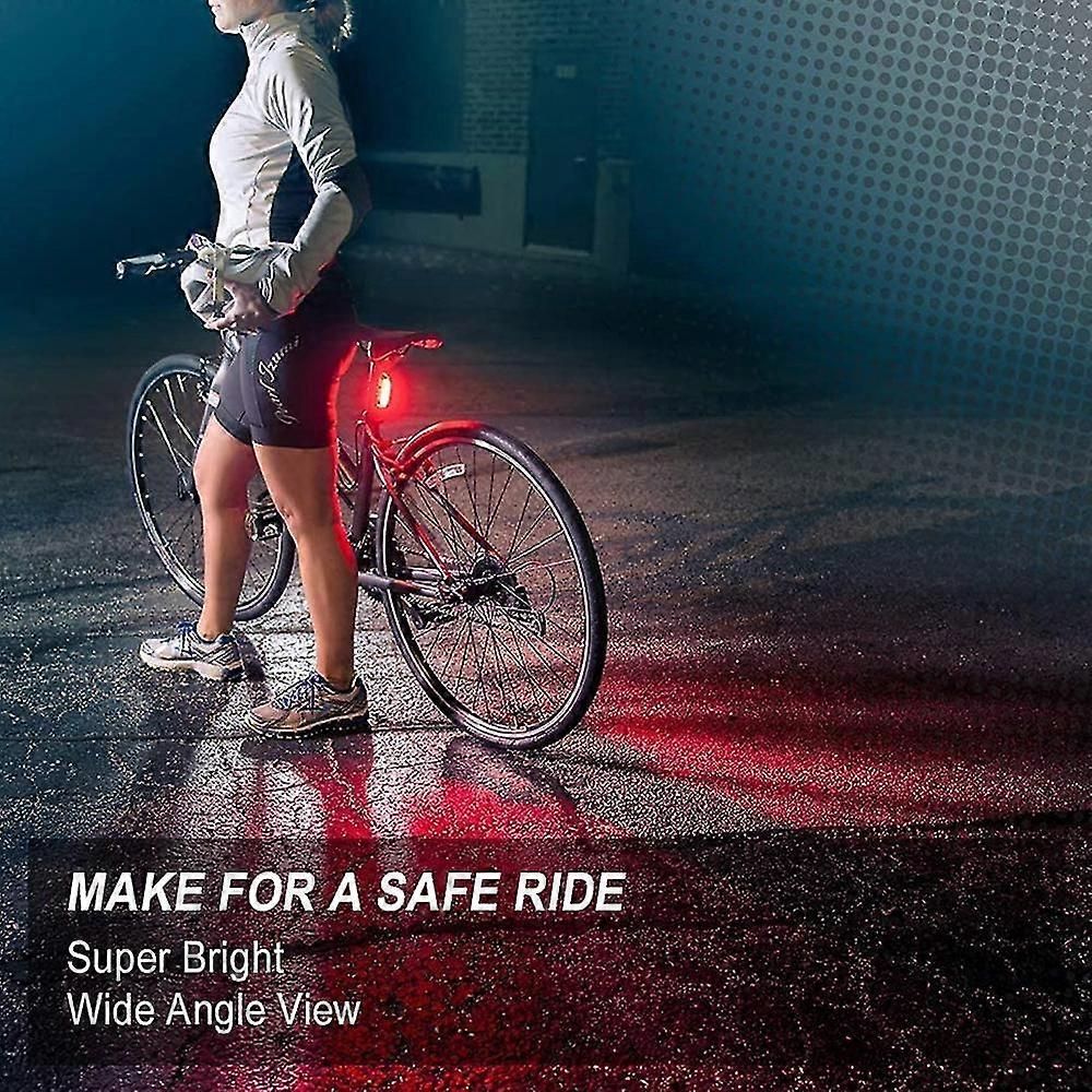 USB Rechargeable Bike Light Set - LED Front & Tail Light - Image 4