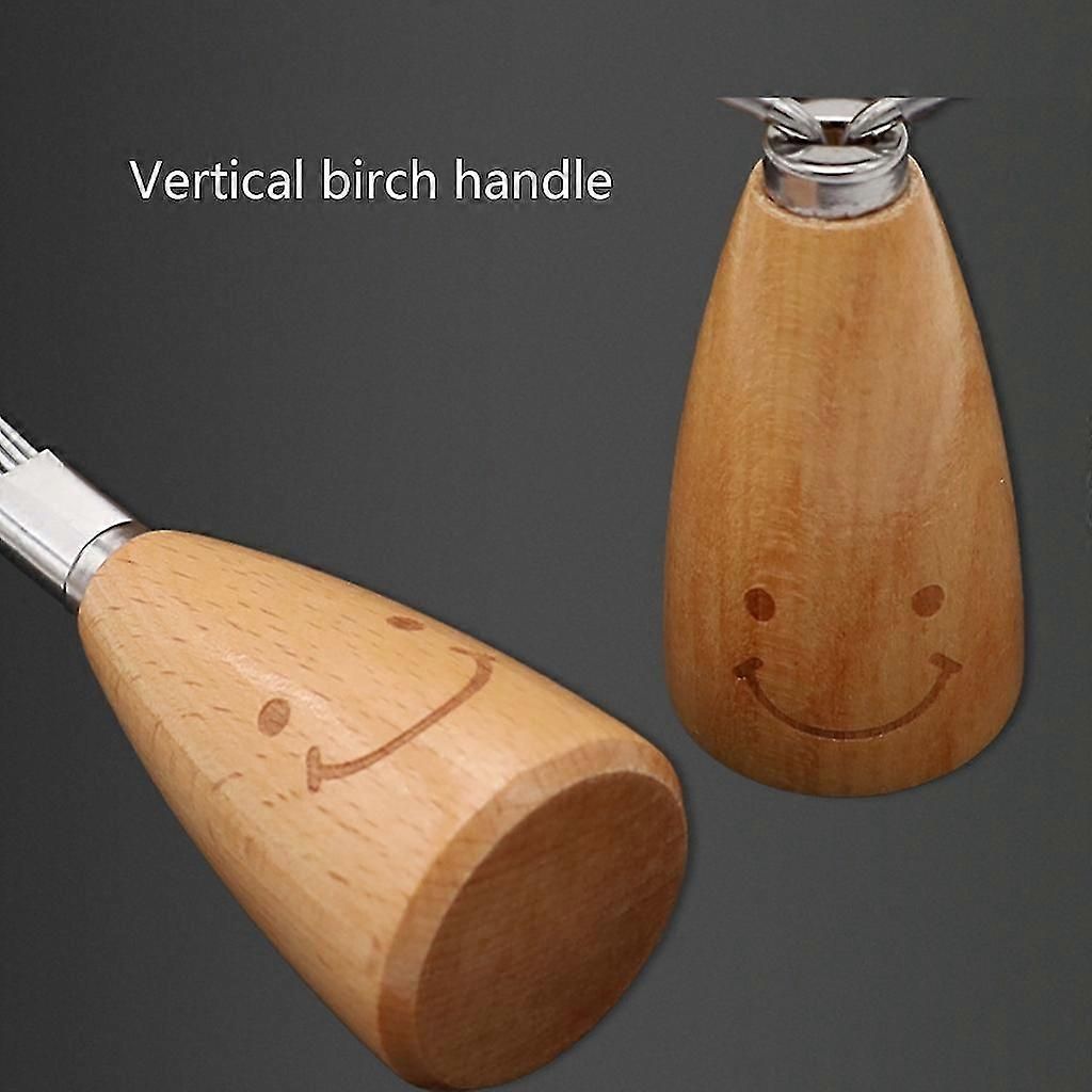 7-Piece Kitchen Tool Set - Vertical Wooden Handle: Grater, Whisk, Peeler, Spatula & More - Image 2