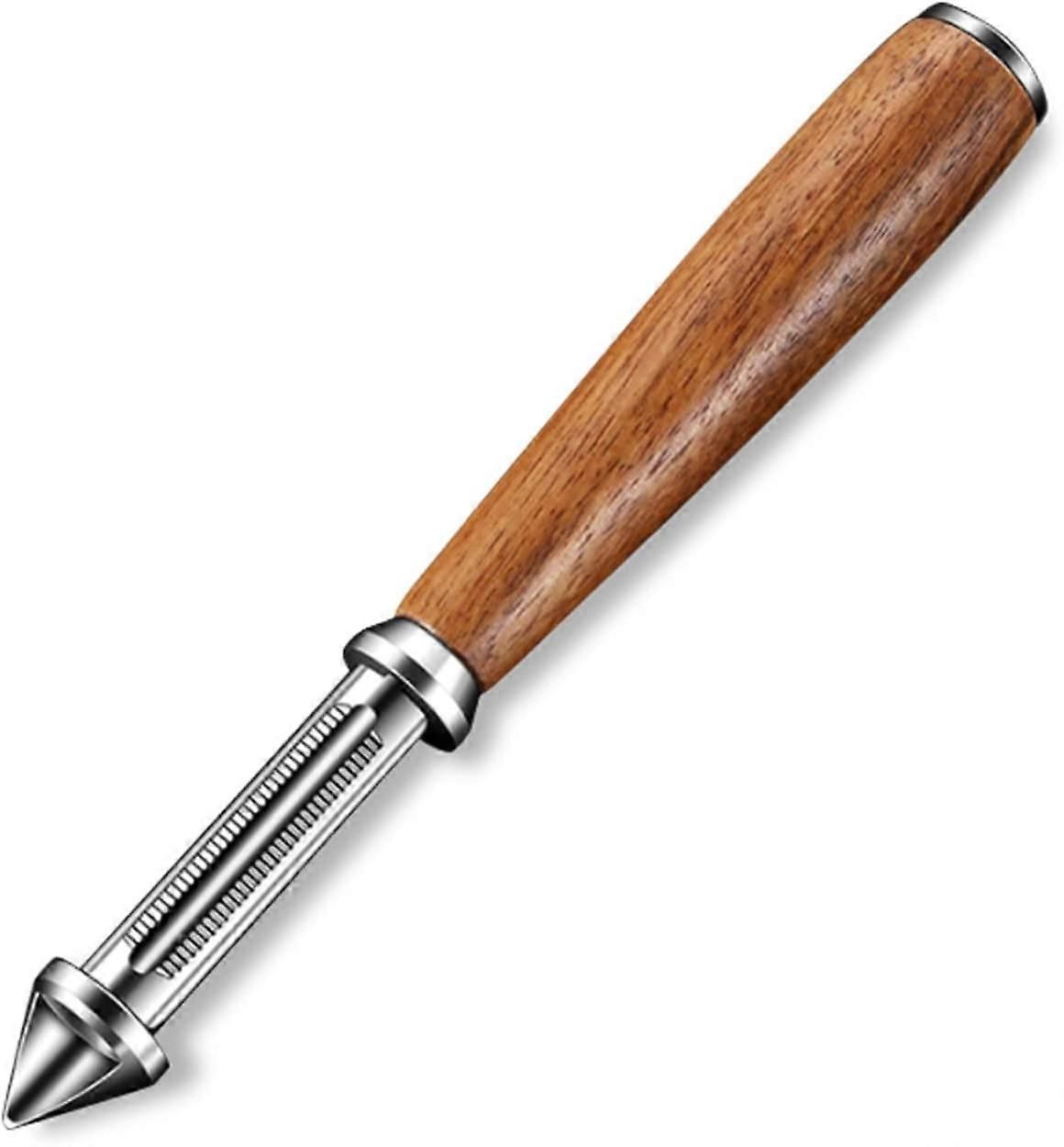 Universal Fruit & Vegetable Peeler - Extra Sharp Toothed Double Edge, Wooden Handle - Image 1