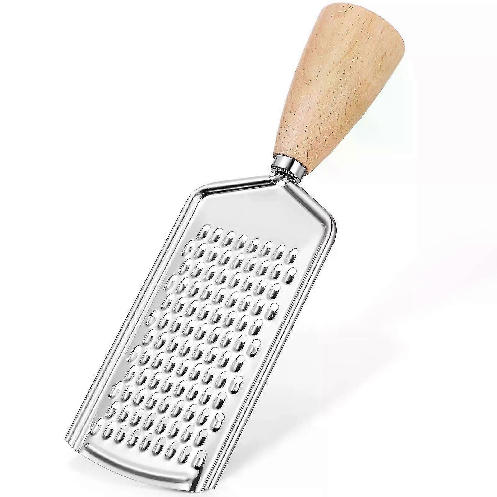 Wooden Handle Cheese Grater & Vegetable Slicer - Potato Peeler, Kitchen Tool - Image 1