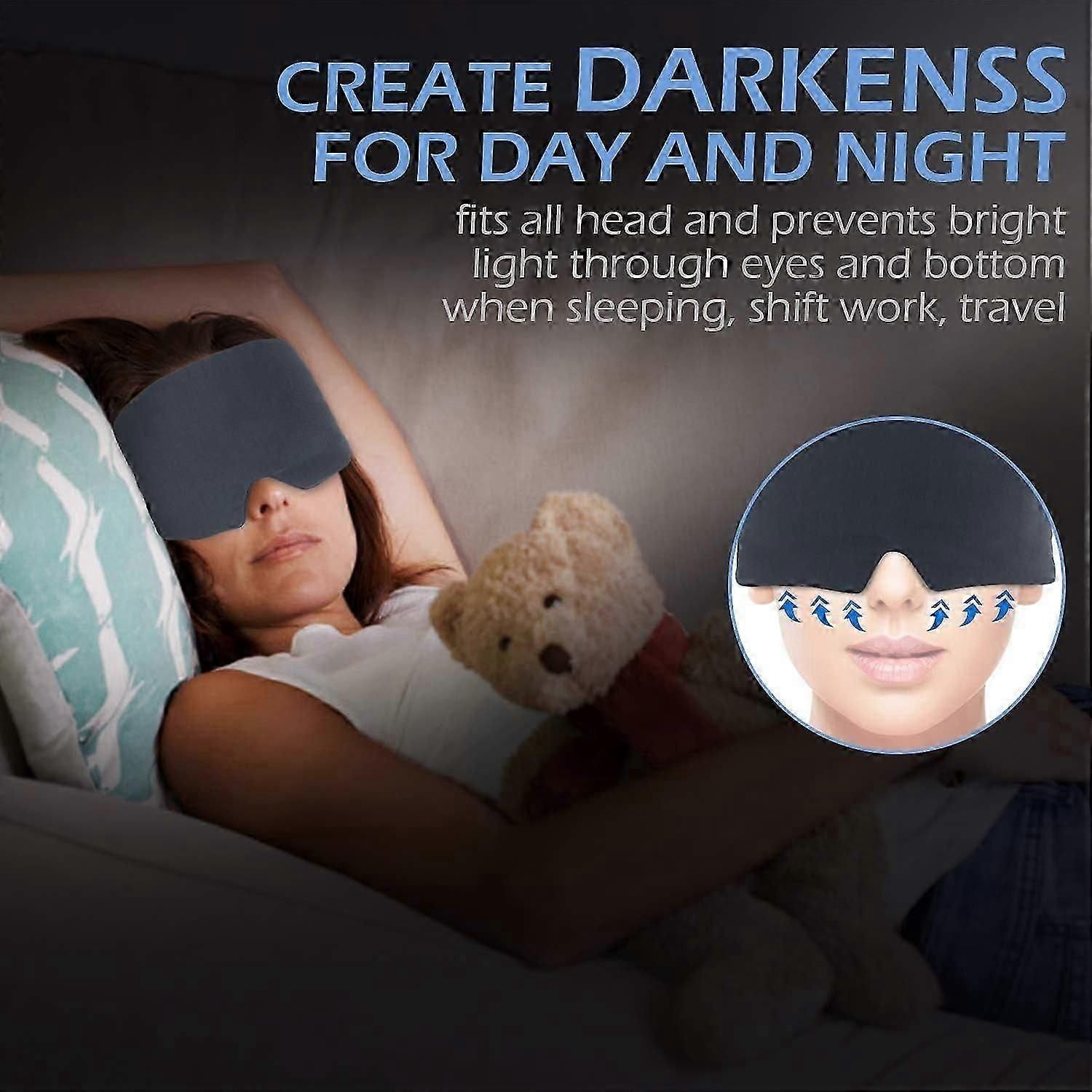 Modal Blackout Sleeping Mask - Super Soft, Adjustable Strap, for Men & Women - Image 4
