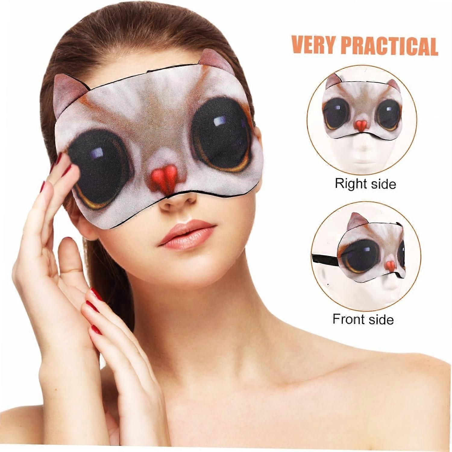 3D Cartoon Animal Sleep Mask - Creative Eye Mask for Sleeping - Image 2