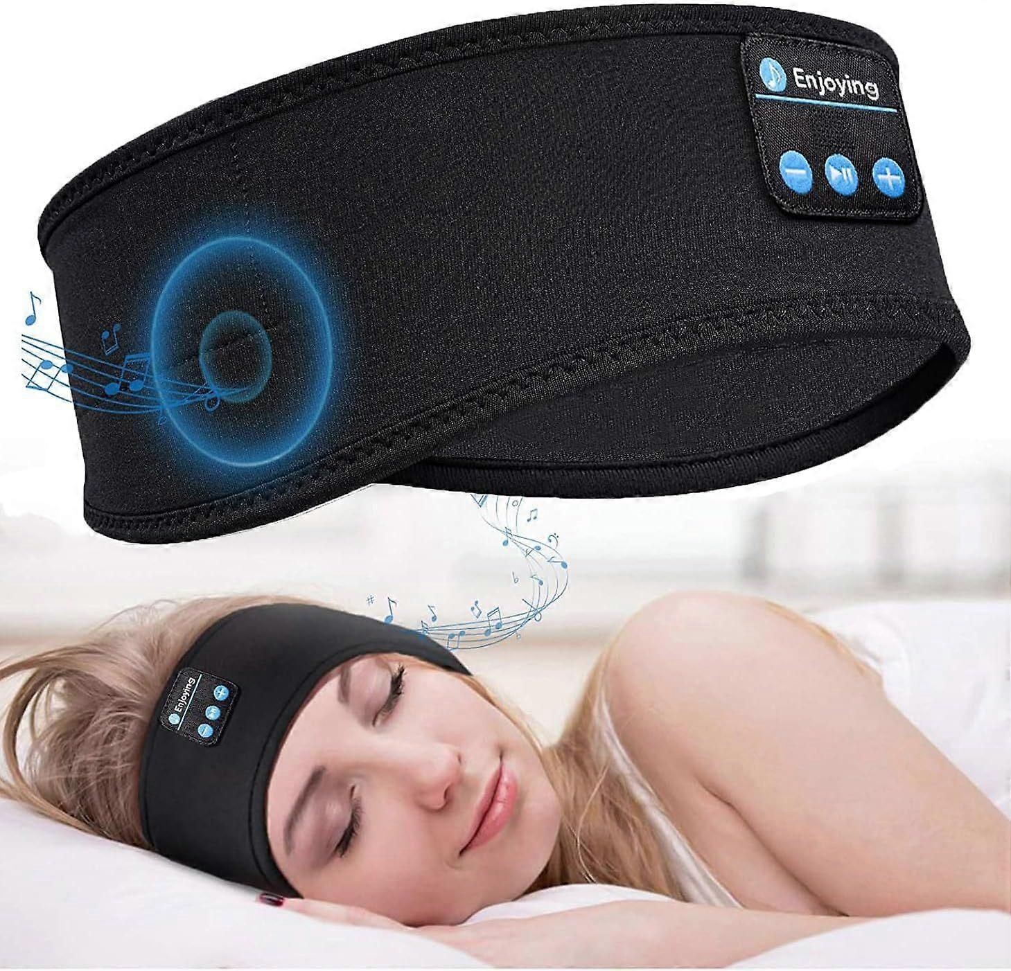 Bluetooth 5.0 Sleep Mask - Wireless Headphones, Blackout, Soft Fabric - Image 1