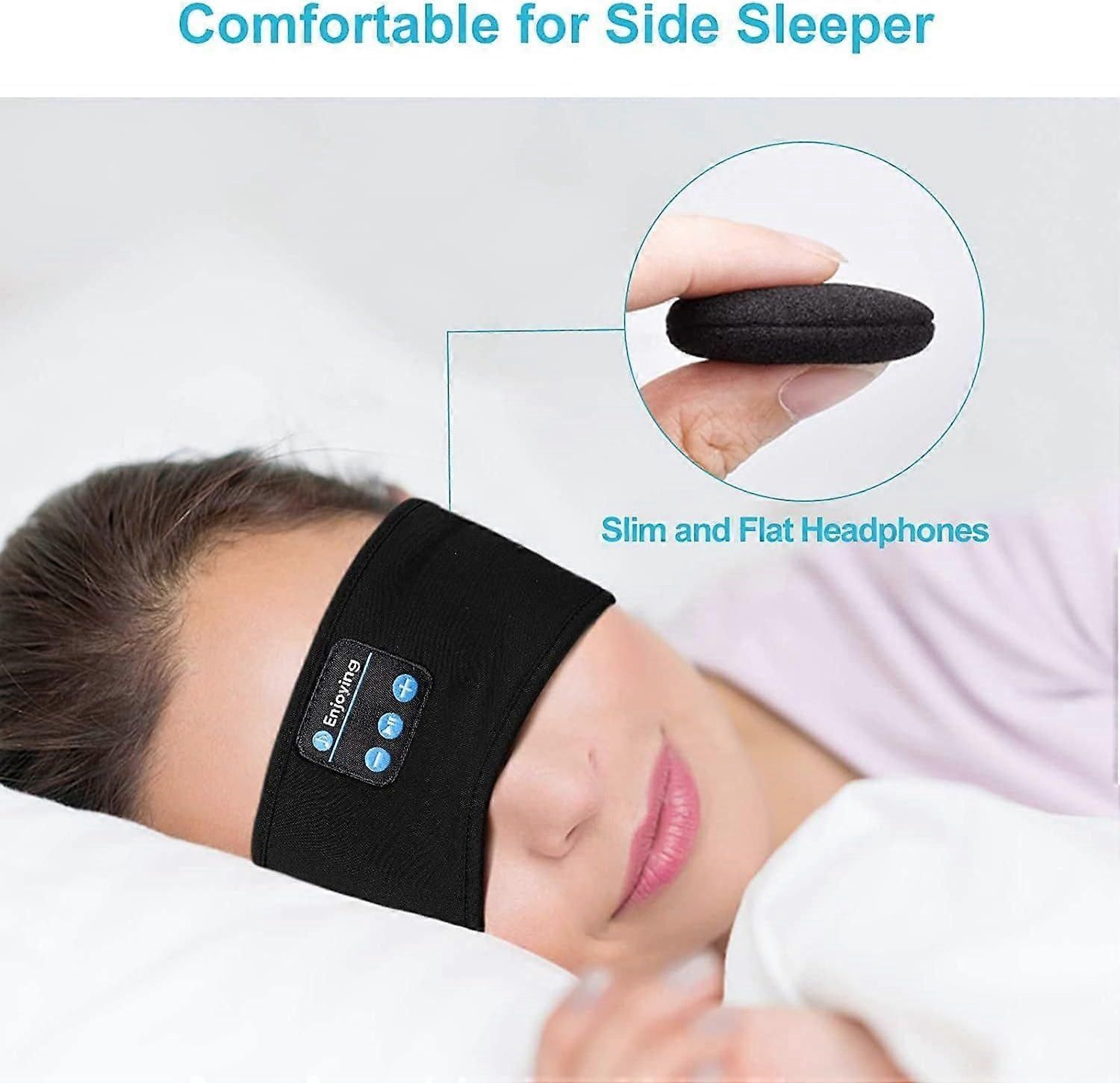 Bluetooth 5.0 Sleep Mask - Wireless Headphones, Blackout, Soft Fabric - Image 4