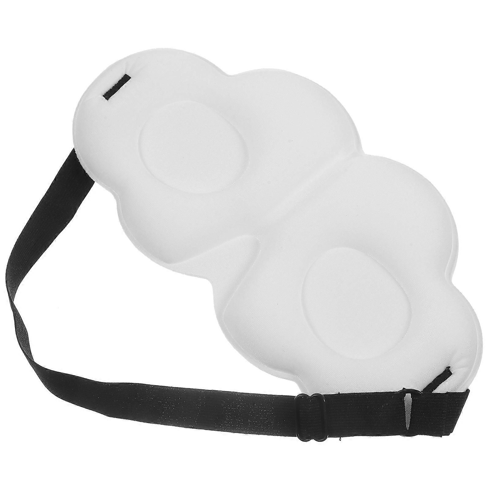 Beige Sleep Mask for Teens - Soft, Light Blocking for Home/Travel - Image 1