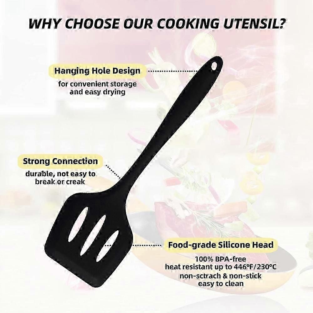 Silicone Kitchen Utensil Set - Non-Stick, Heat Resistant, 5-Piece - Image 4