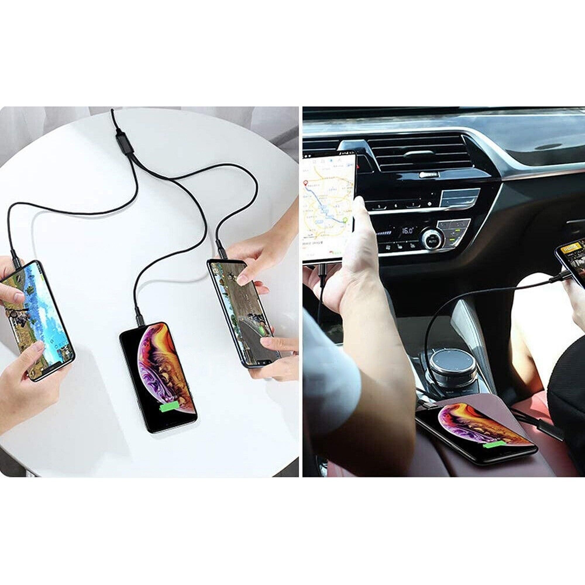 3-in-1 Multi USB Charger Cable for Micro USB Type C and Apple Devices - Image 6