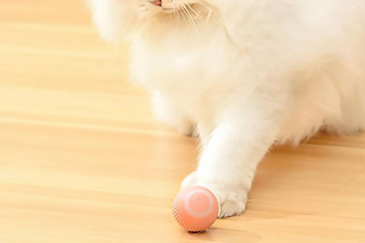 2PCS Interactive Smart Cat Toy Automatic Rolling Cat Ball Self-Moving Kitten Toys - Image 5