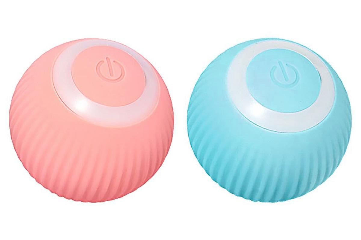 2PCS Interactive Smart Cat Toy Automatic Rolling Cat Ball Self-Moving Kitten Toys - Image 7