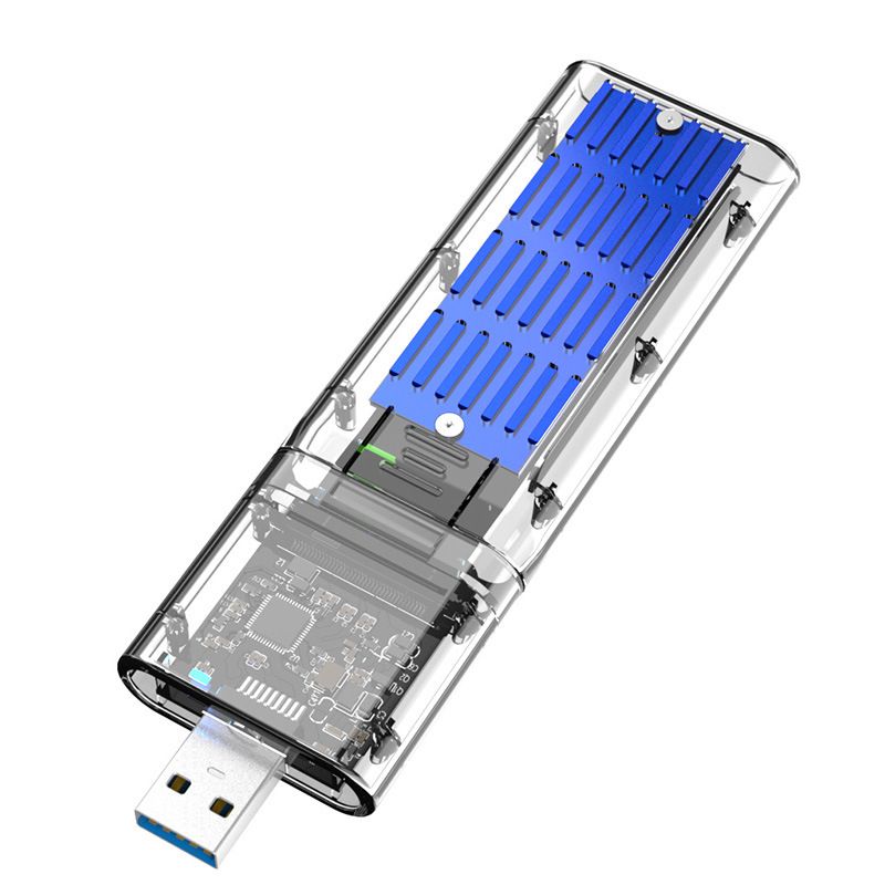 SSD Disk Box M2 To USB 3.0 SSD Adapter M2 SSD CASE SATA Chassis For - Image 1