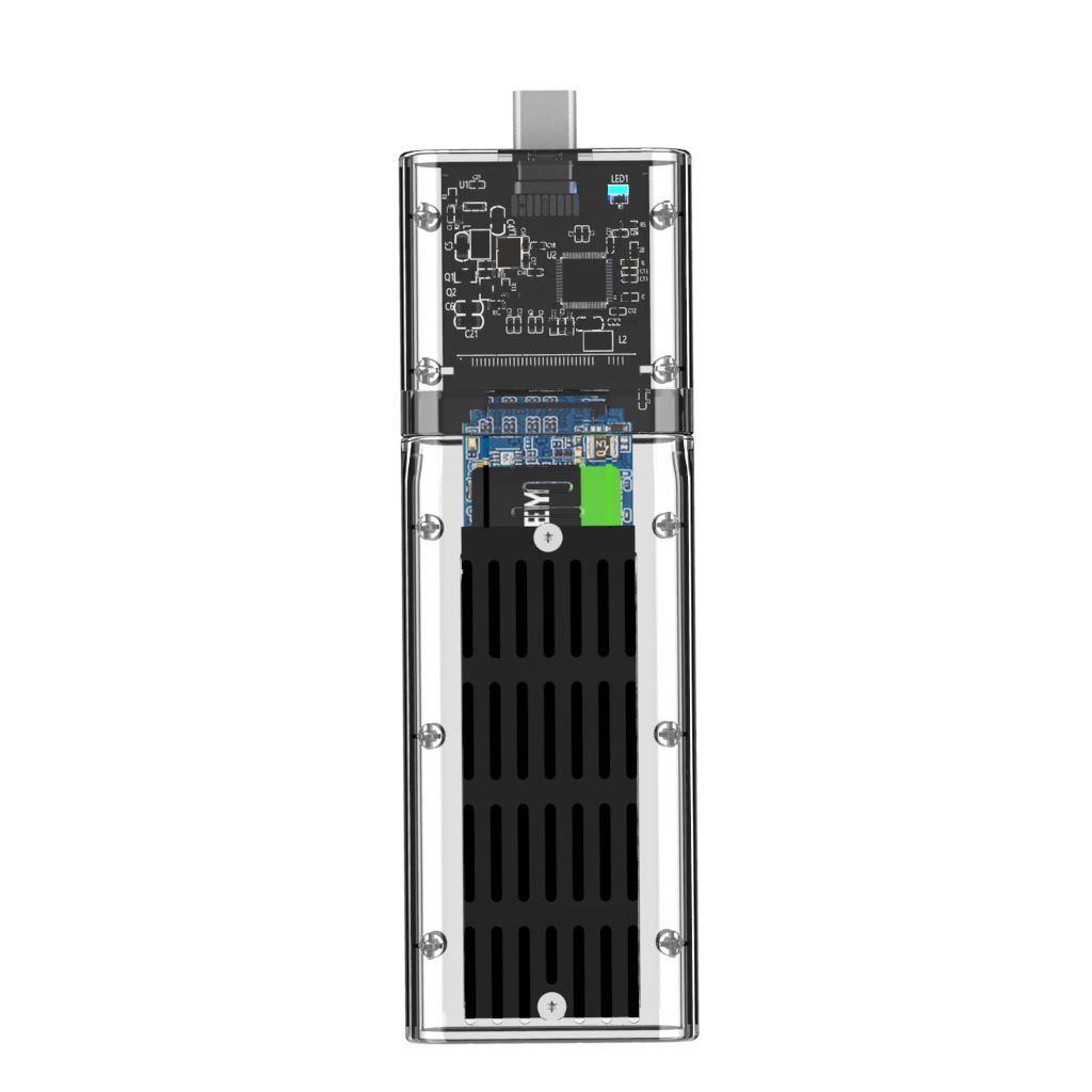 SSD Disk Box M2 To USB 3.0 SSD Adapter M2 SSD CASE SATA Chassis For - Image 2