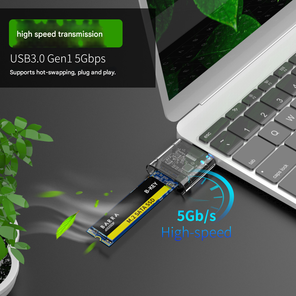 SSD Disk Box M2 To USB 3.0 SSD Adapter M2 SSD CASE SATA Chassis For - Image 4