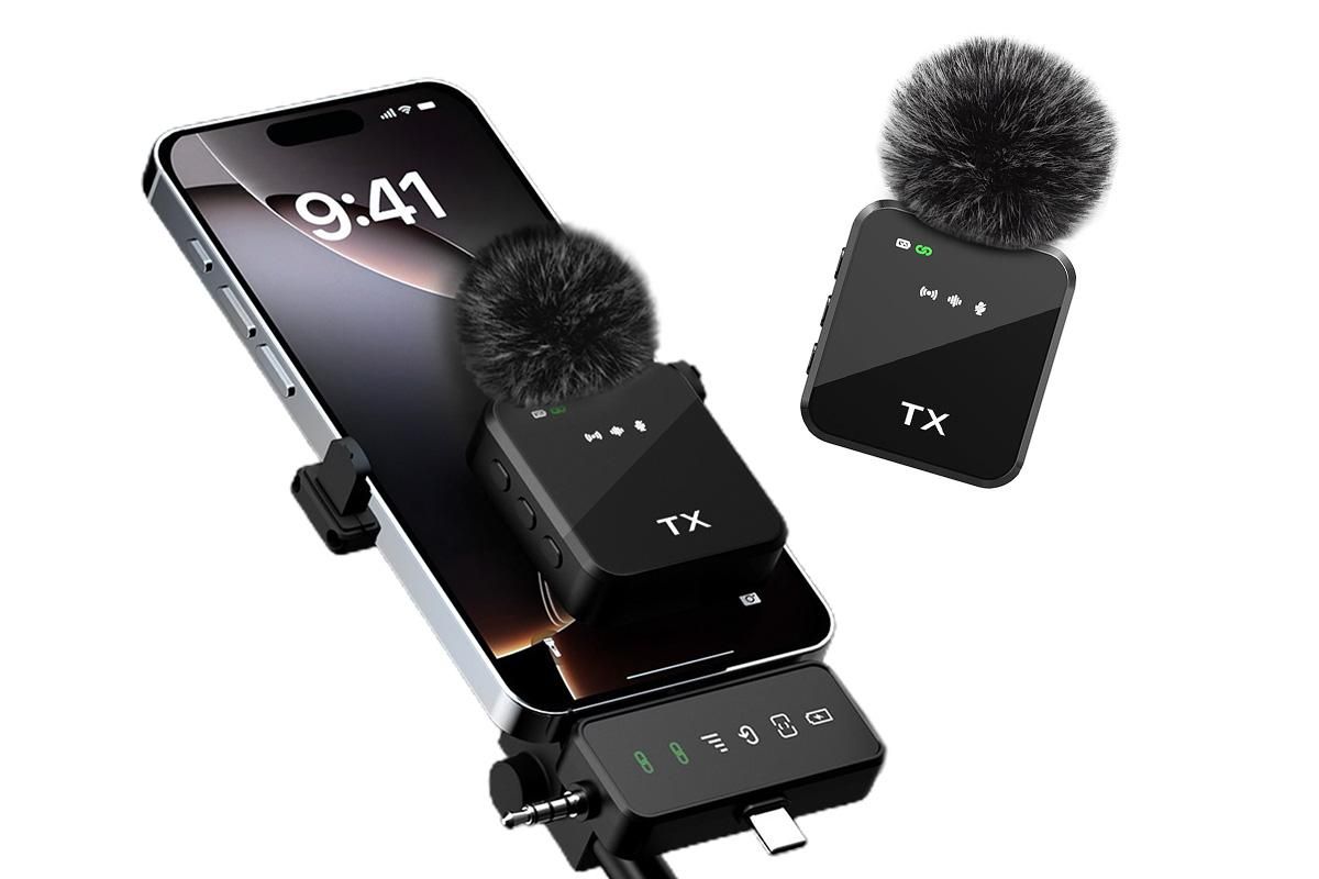3 in 1 Microphone for iPhone/Android/Camera Mini Microphone ireless Lavalier Microphone for Record Interview Vlogs YouTube Tiktok - Image 4