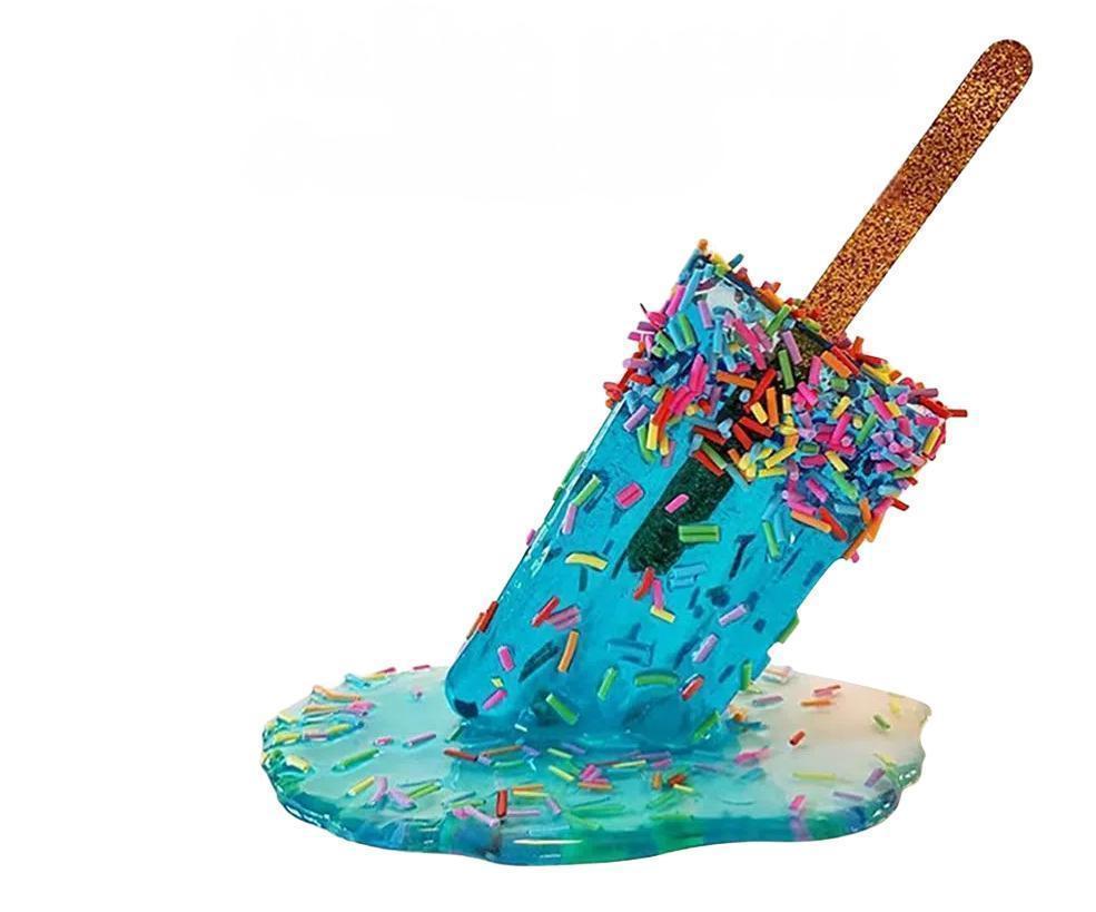 Melting Ice Resin Art Figurine-Blue - Image 1