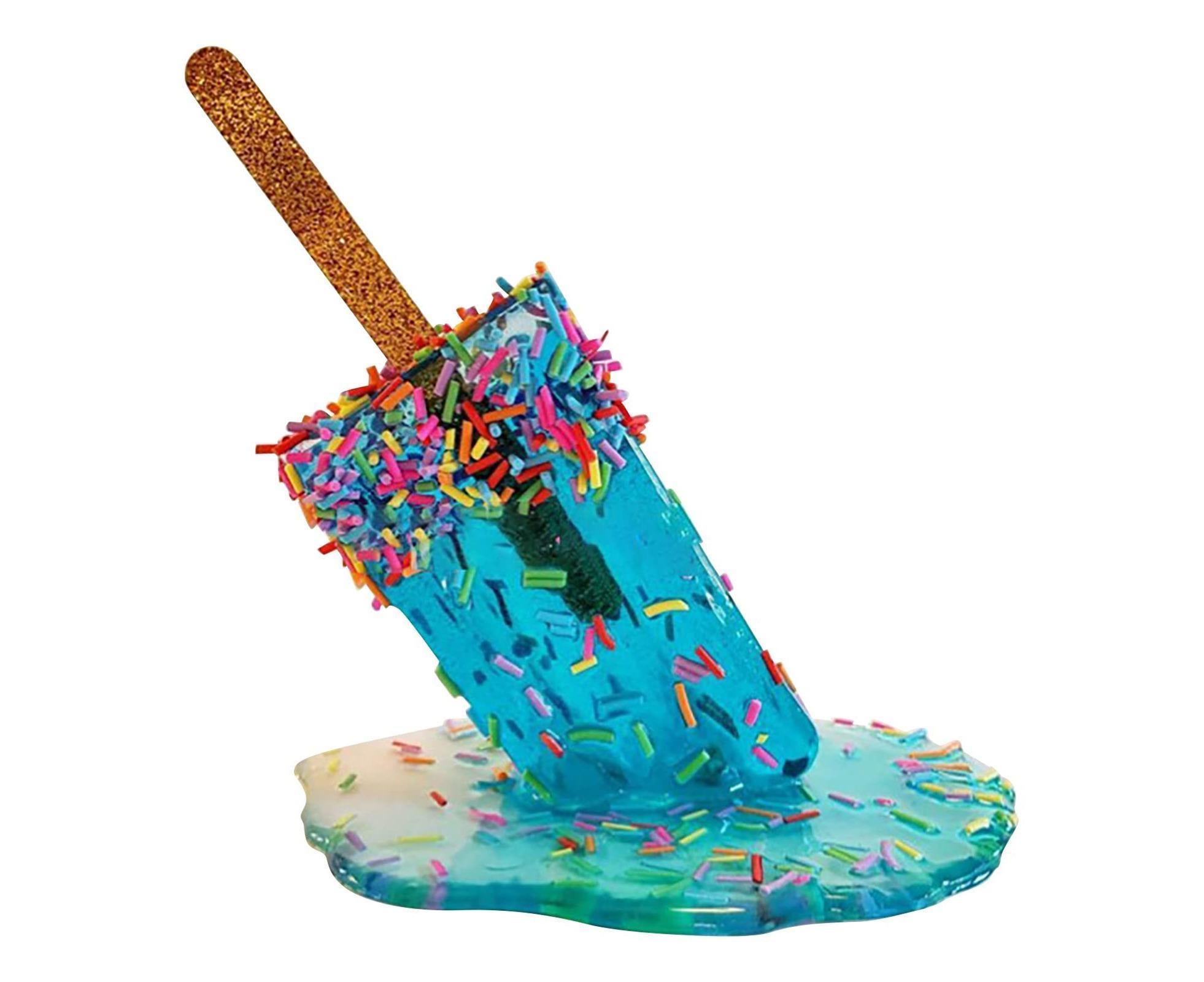 Melting Ice Resin Art Figurine-Blue - Image 2