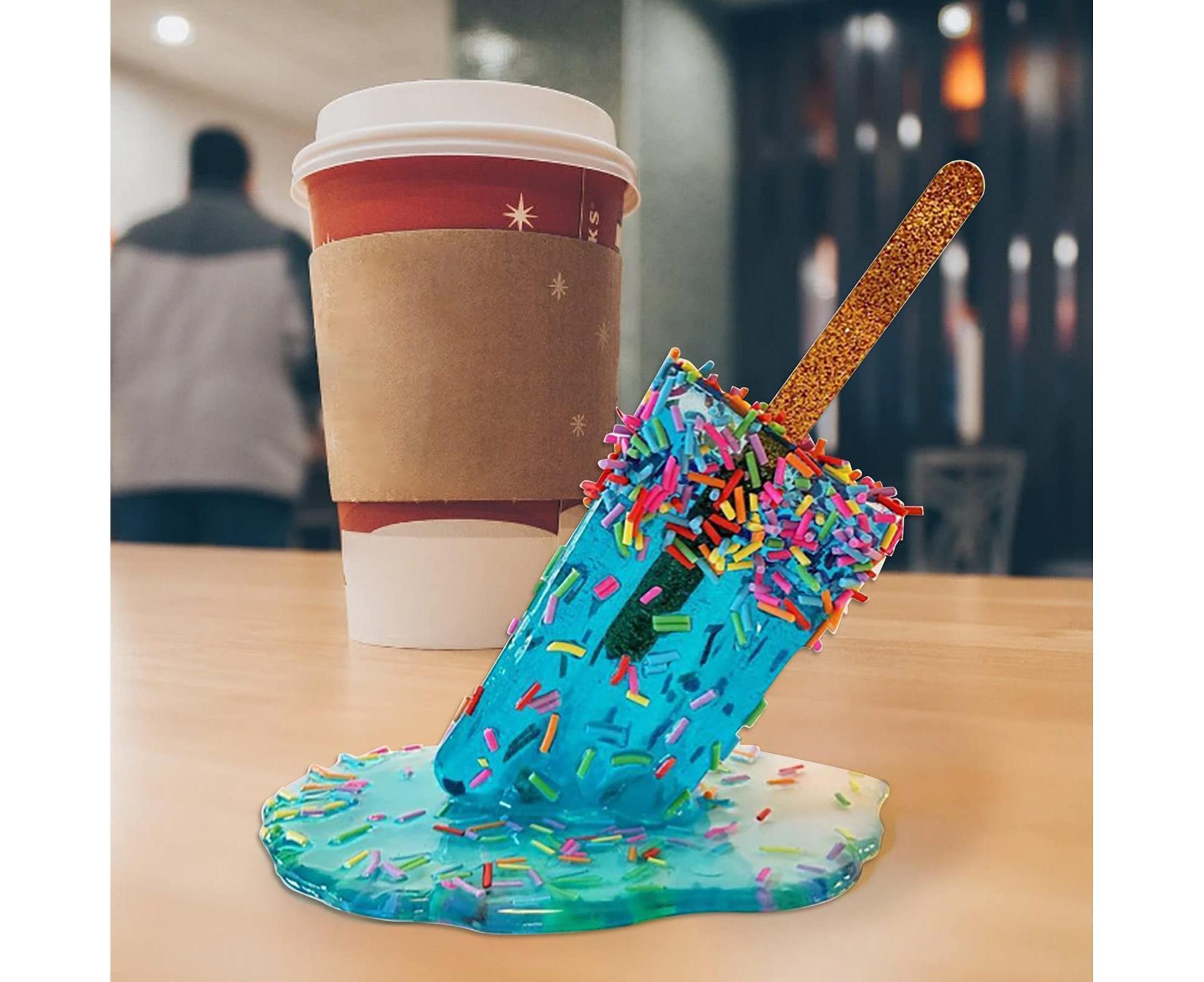 Melting Ice Resin Art Figurine-Blue - Image 3