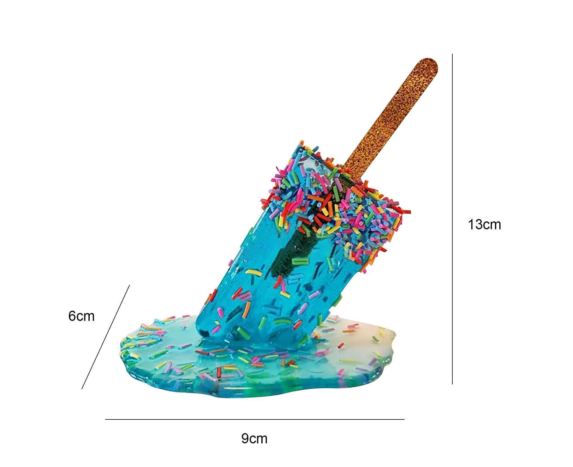 Melting Ice Resin Art Figurine-Blue - Image 6