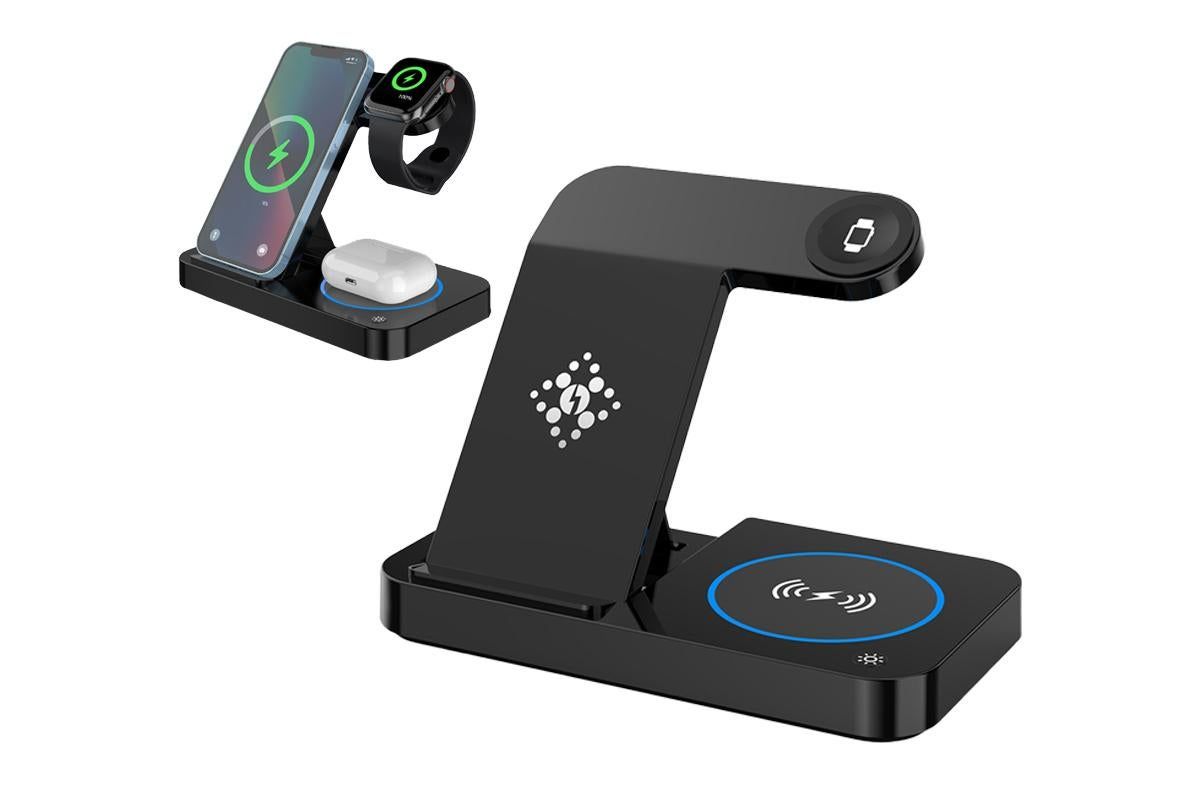 3 In 1 Wireless Charger for Samsung iPhone Apple Watch - Image 2